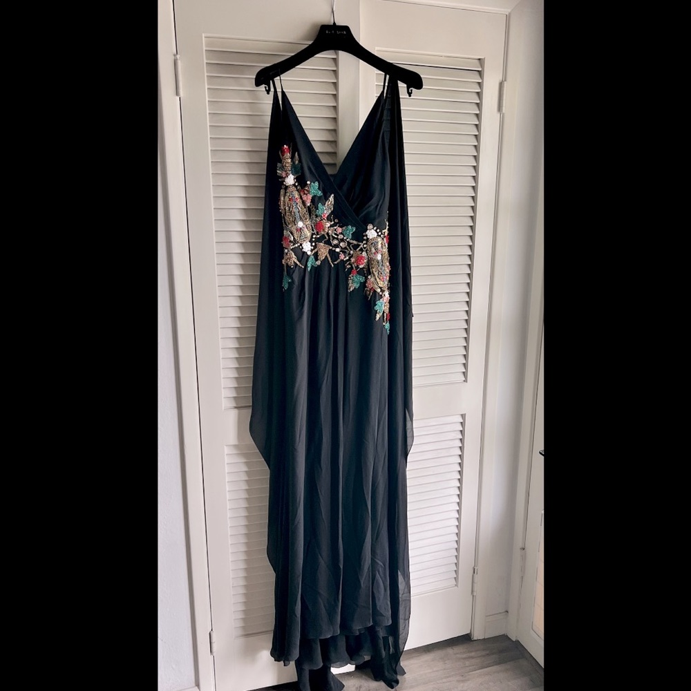 Elie Saab Black and Beaded Formal Dress